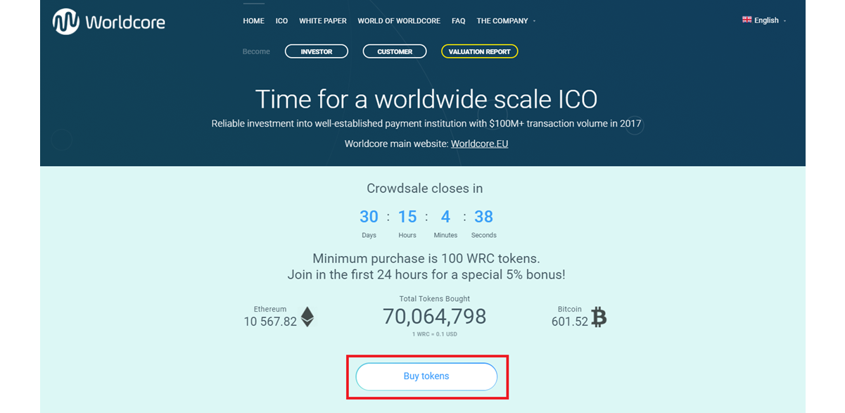 How to Participate in the Worldcore ICO 32