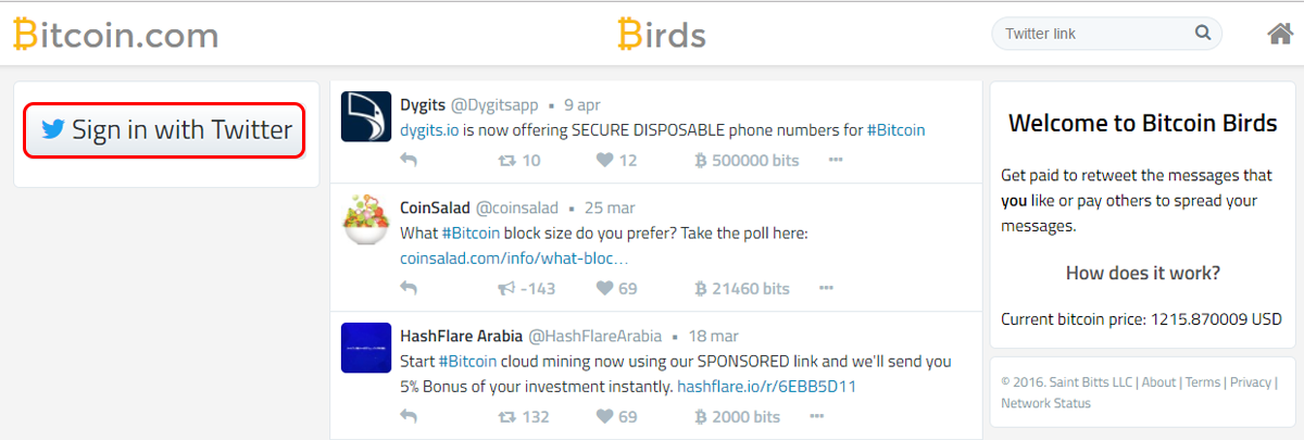 How To Earn Bitcoins With Twitter Cryptocompare Com - 