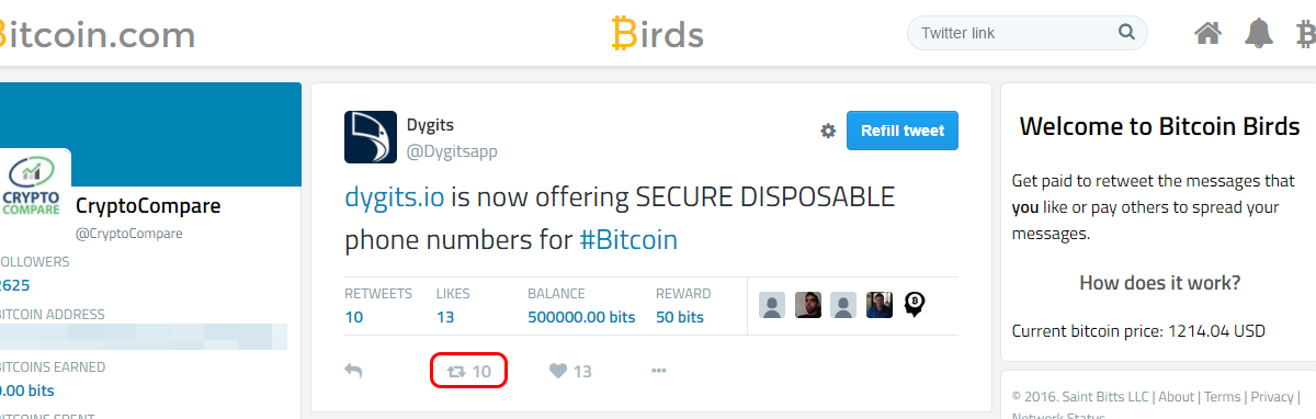How to earn Bitcoins with Twitter 18