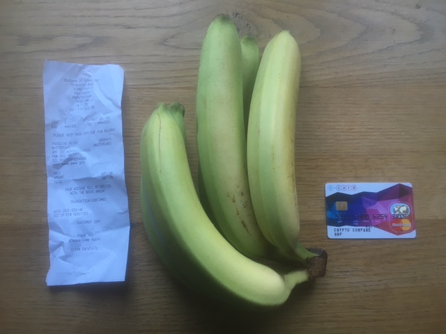 goods bought with a bitcoin debit card