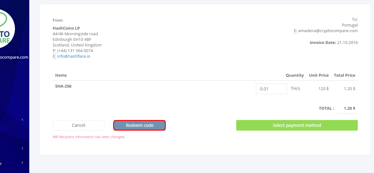 Hashflare Referral Code Btc Cloud Mining Services - 