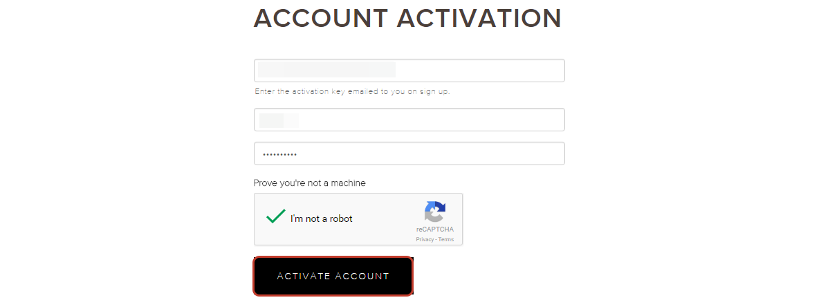 kraken activation key email